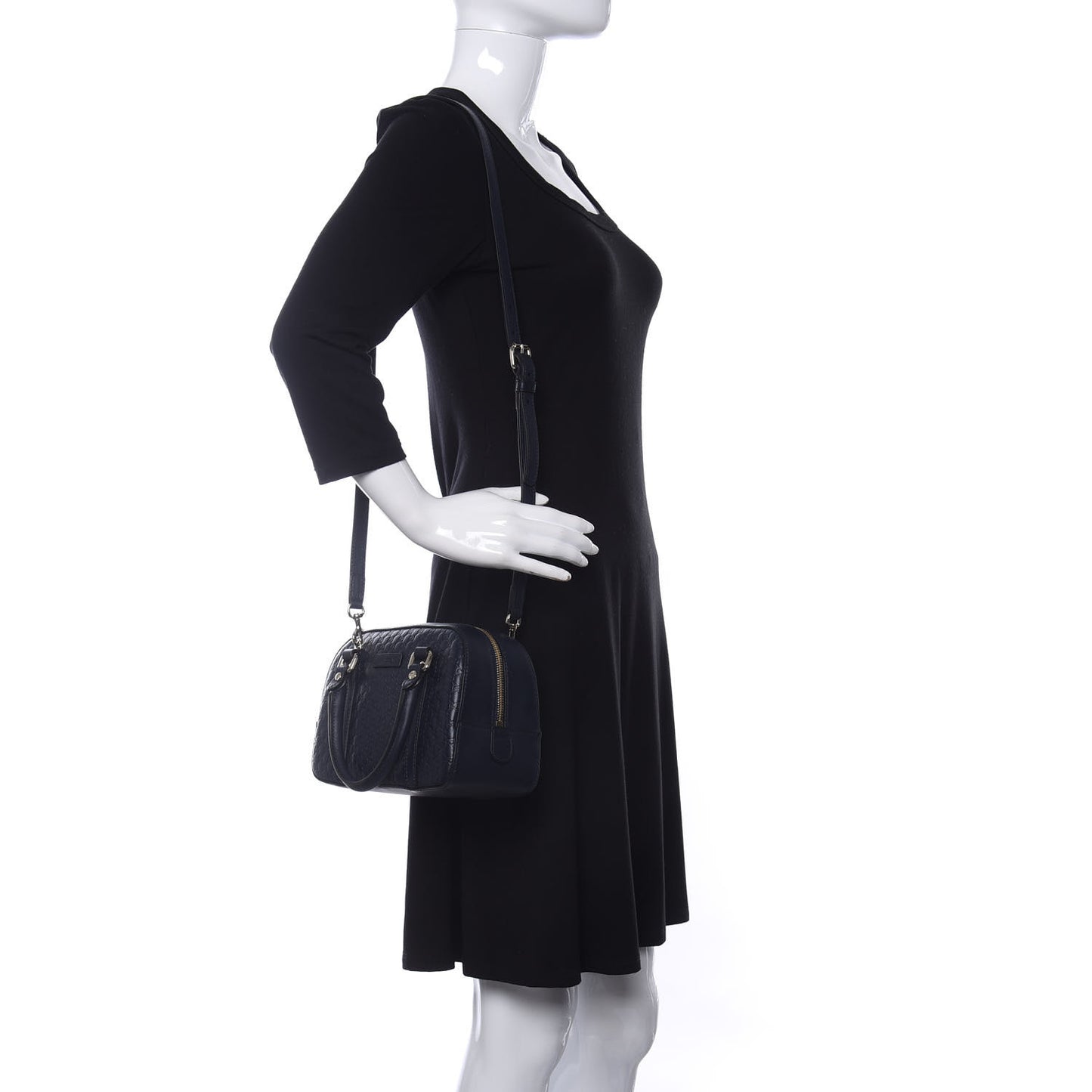 Soft Microguccissima Small Crossbody Bag Blue