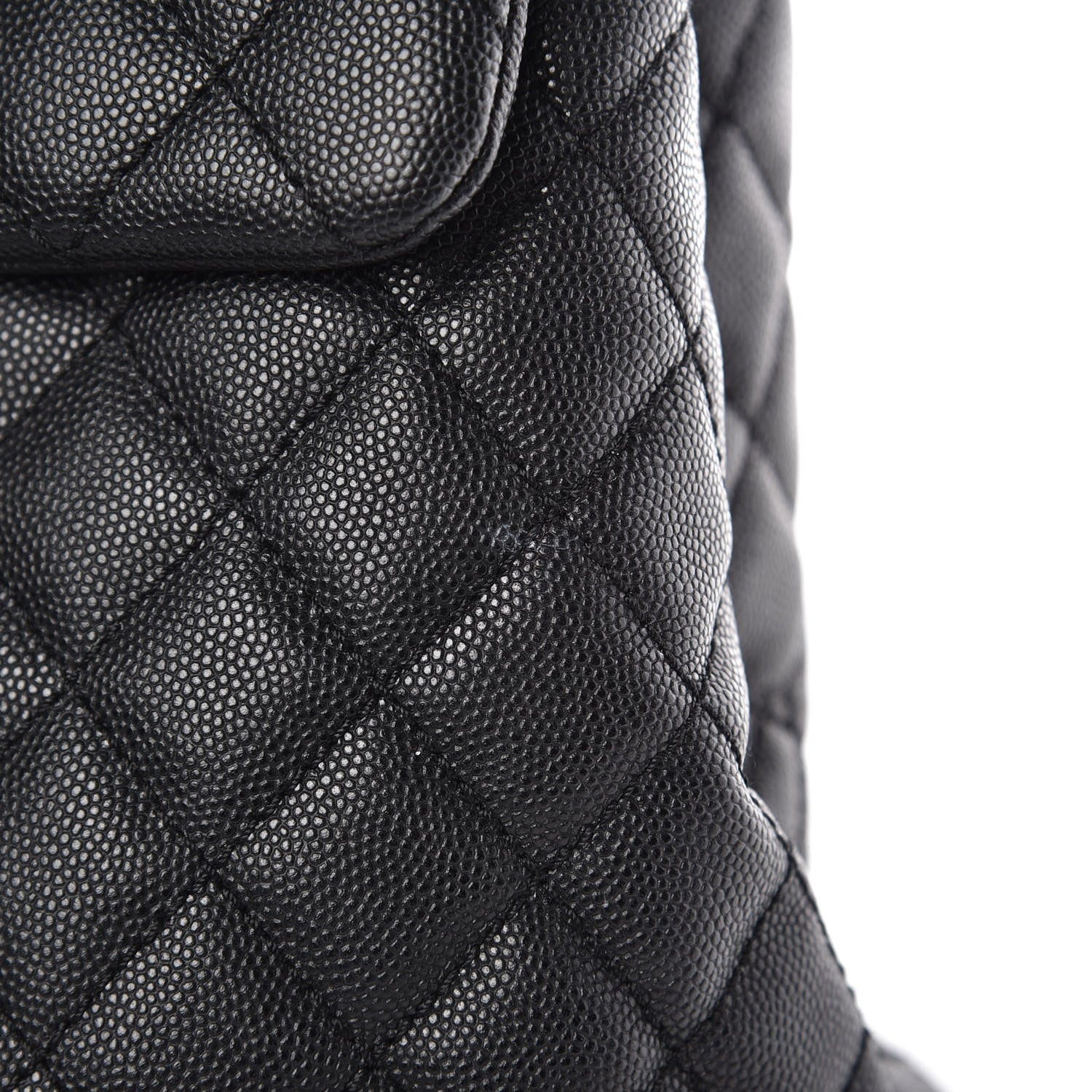 Chanel Caviar Lizard Quilted Large Coco Handle Flap Black 11 of 11