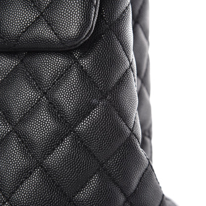 Chanel Caviar Lizard Quilted Large Coco Handle Flap Black 11 of 11