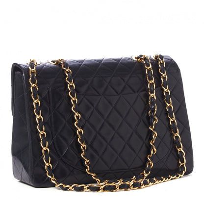 Chanel Lambskin Quilted XL Jumbo Single Flap Black 3 of 10