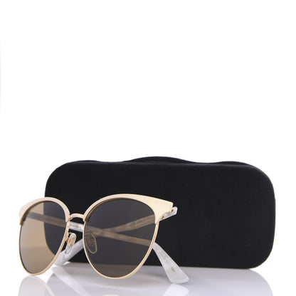Gucci Round Metal GG0245S Sunglasses Gold 8 of 8