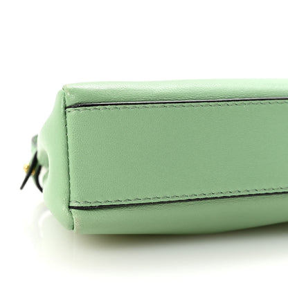 Fendi Shiny Nappa Micro Peekaboo Iconic Satchel Verde Acqua 8 of 9