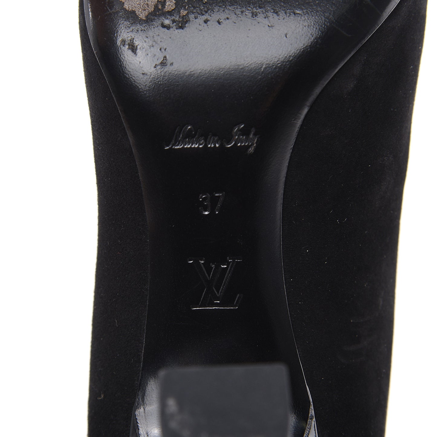 Suede Monogram Uniformes Cap Toe Chelsea 75mm Ankle Boots 37 Black