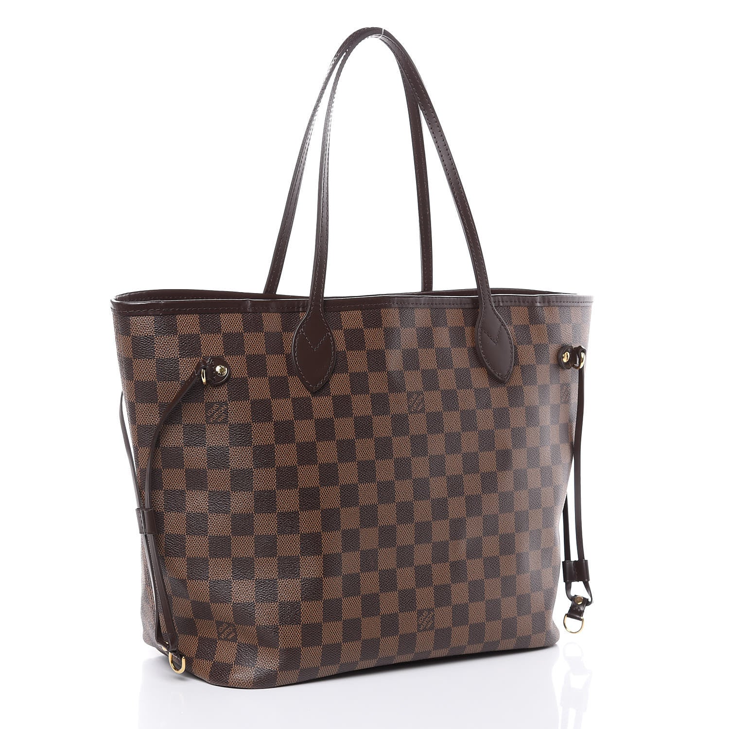Louis Vuitton Damier Ebene Neo Neverfull MM Rose Ballerine 3 of 17