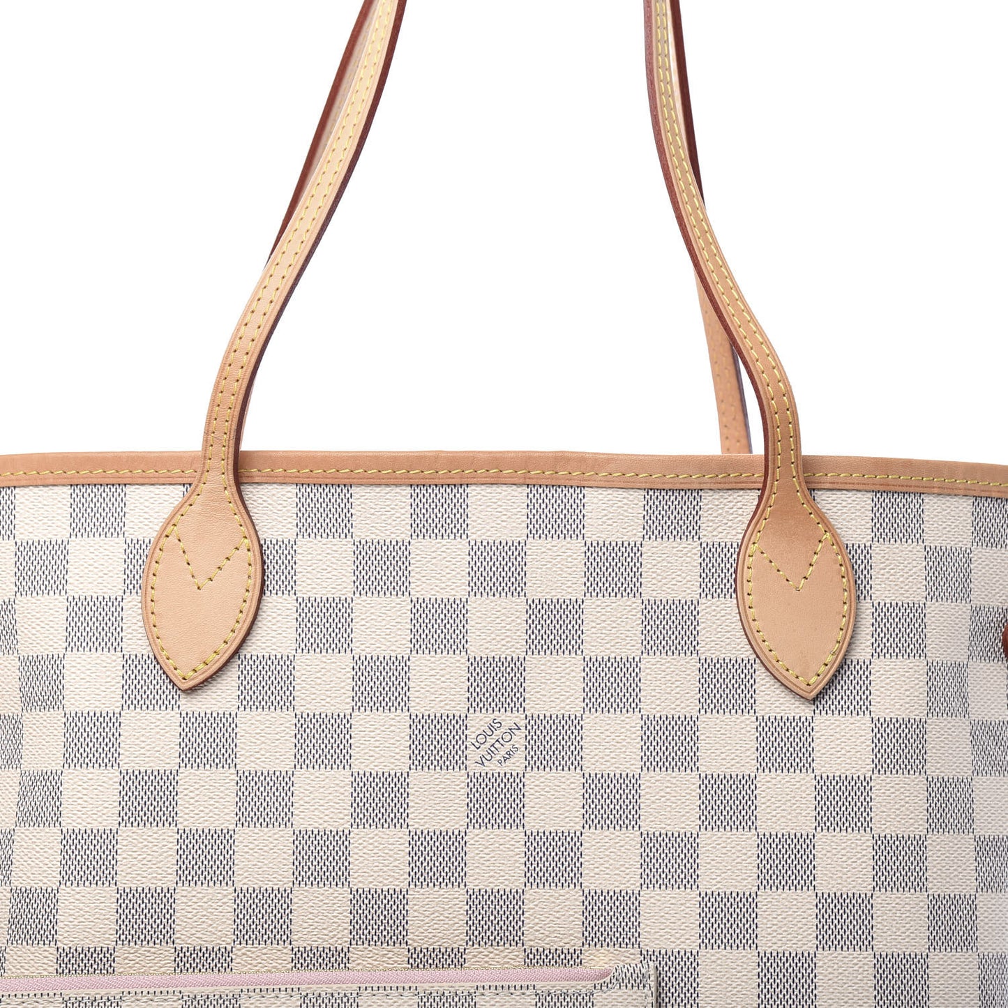 Damier Azur Neo Neverfull MM Rose Ballerine