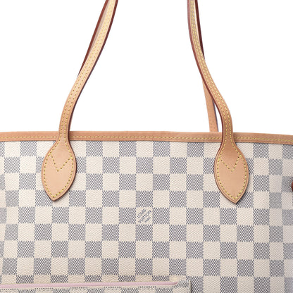 Louis Vuitton Damier Azur Neo Neverfull MM Rose Ballerine 10 of 10