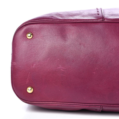 Saint Laurent Calfskin Oversized Muse Black Cherry 15 of 18