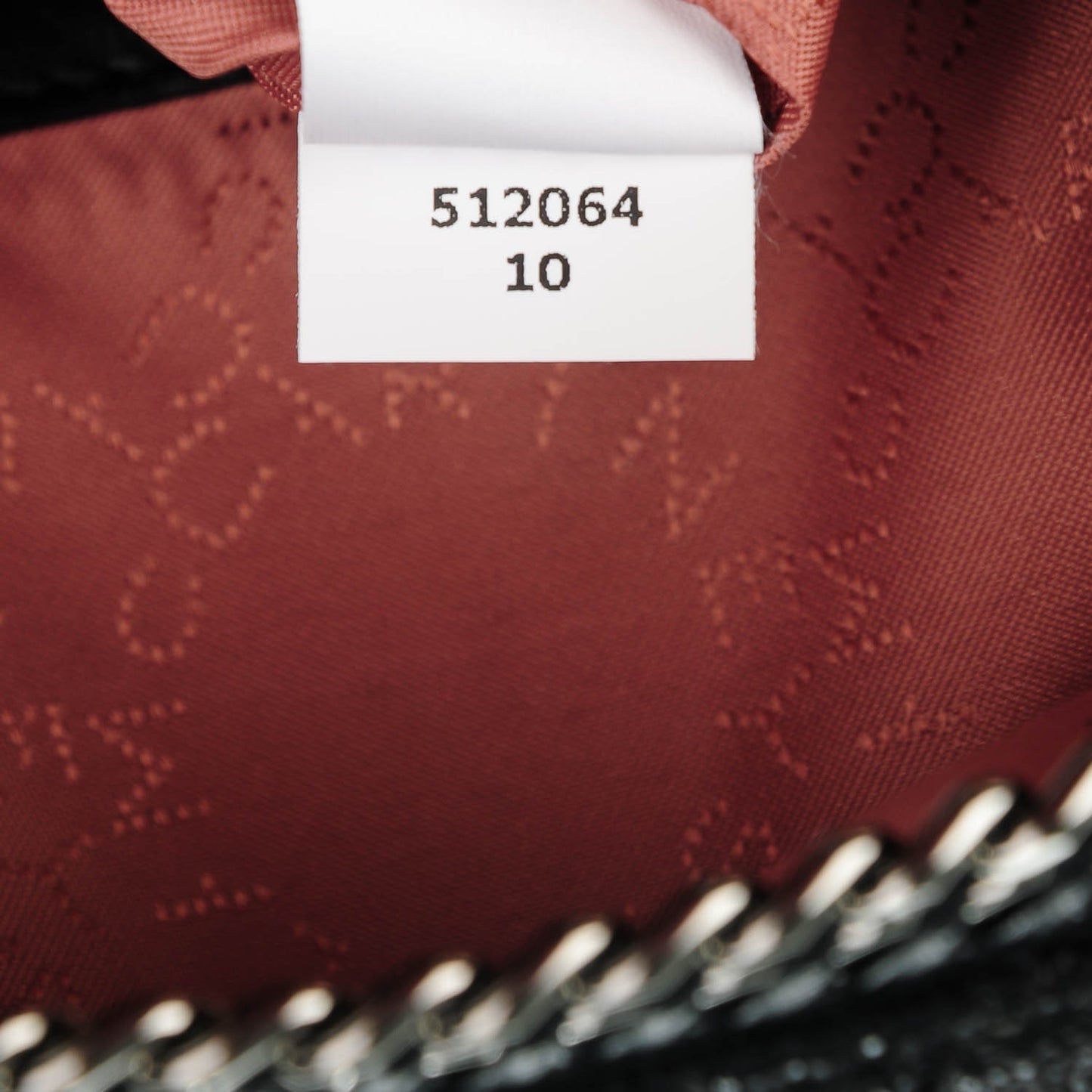 Shaggy Deer Quilted Mini Falabella Backpack Black