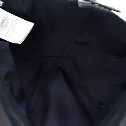 Hermes Cotton Denim Swift Sevres Evelyne Cap 59 Indigo Black 7 of 8