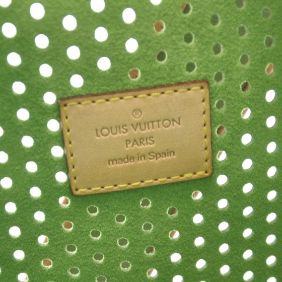 Monogram Perforated Musette Green