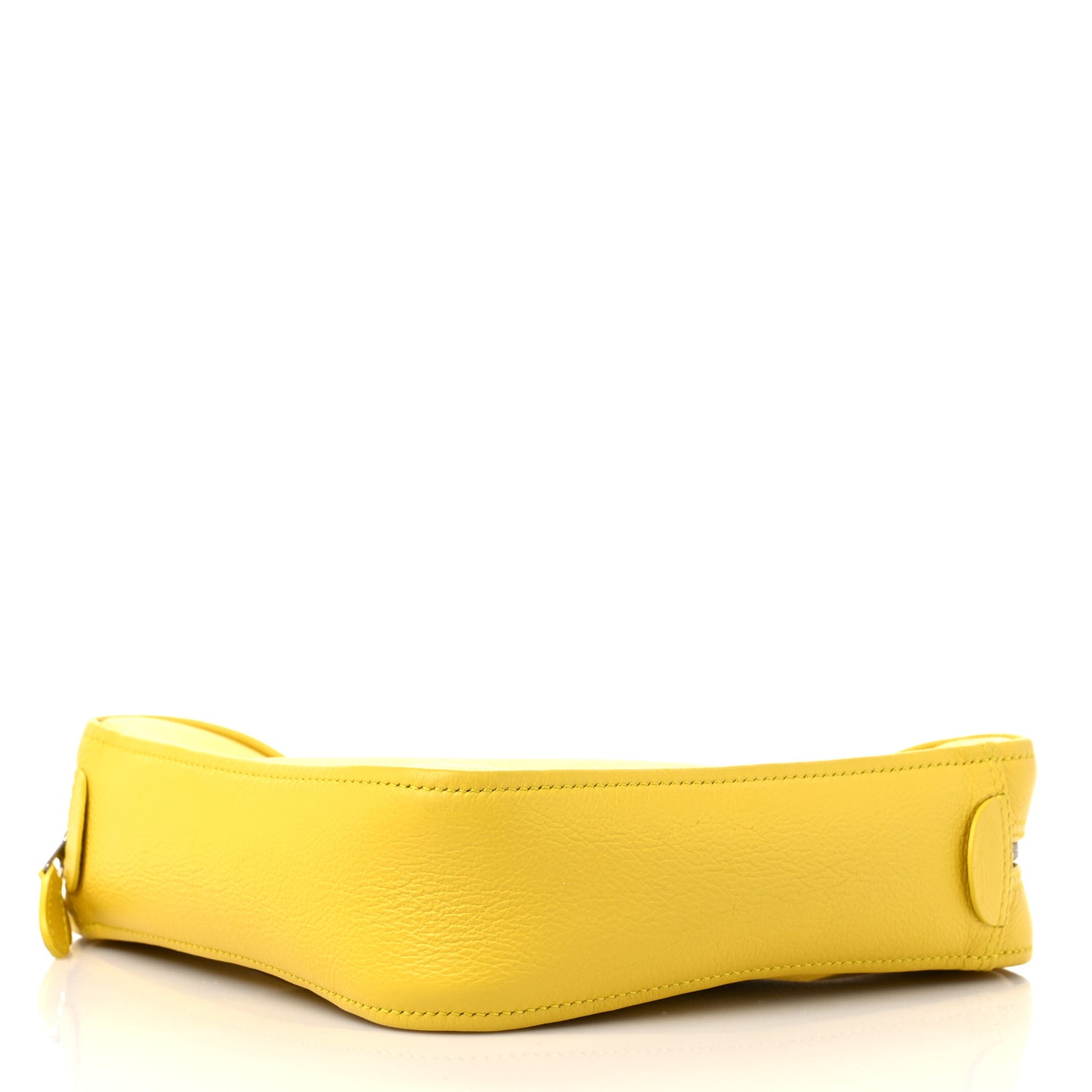 Shiny Day Calfskin Logo XS Triangle Duffle Jaune Black