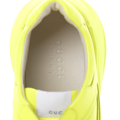 Gucci Calfskin Mens Rhyton Sneakers 12 Yellow Fluo 7 of 9