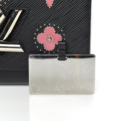 Louis Vuitton Epi Flowers Twist Shoulder Bag MM Black Bois De Rose 9 of 10