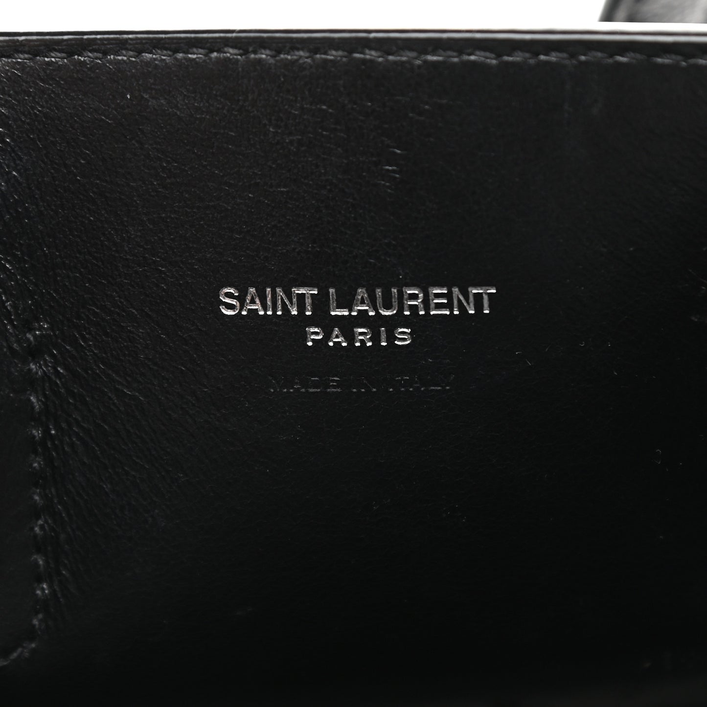 Grained Calfskin Nano Sac De Jour Black