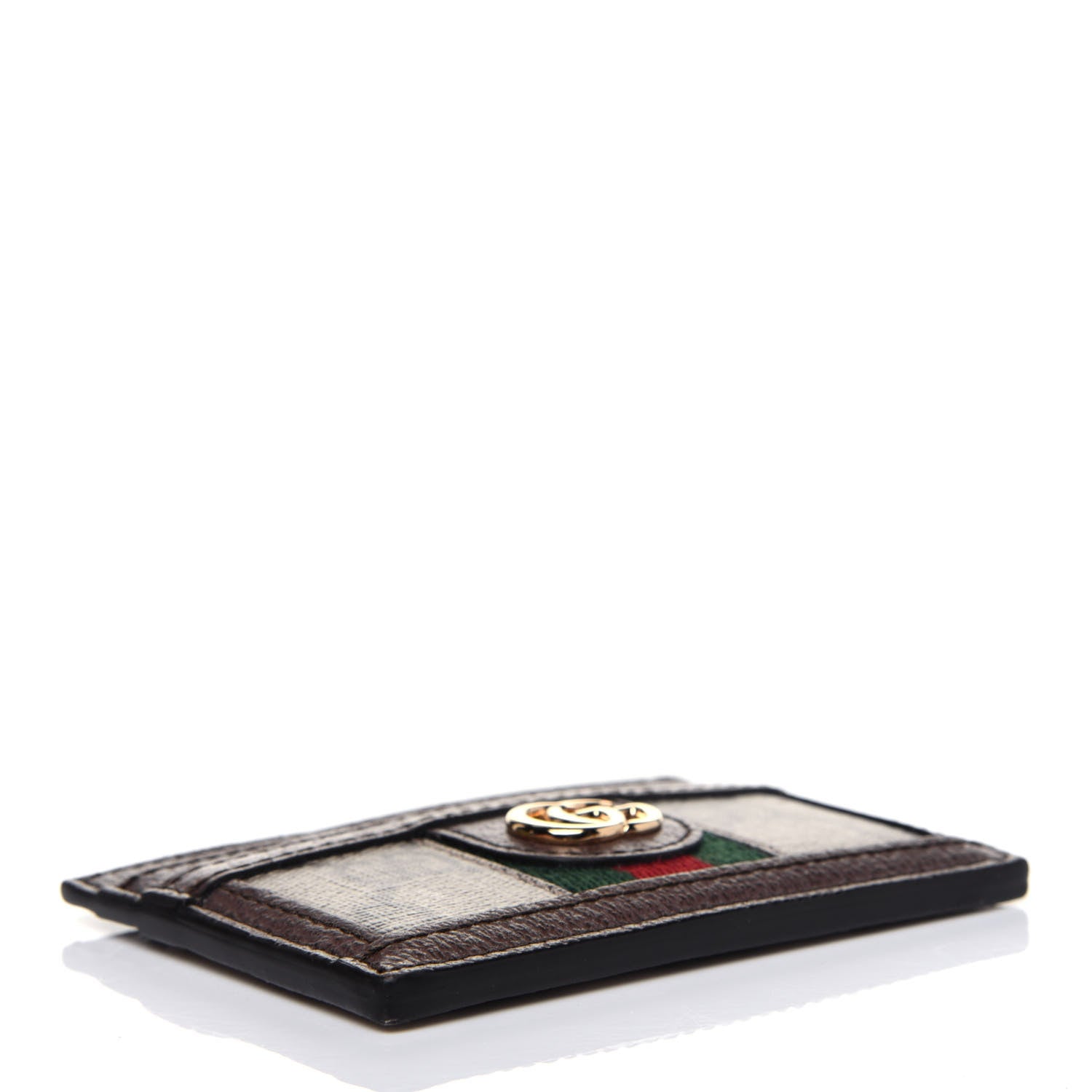 Gucci GG Supreme Monogram Ophidia Card Holder Brown 4 of 12