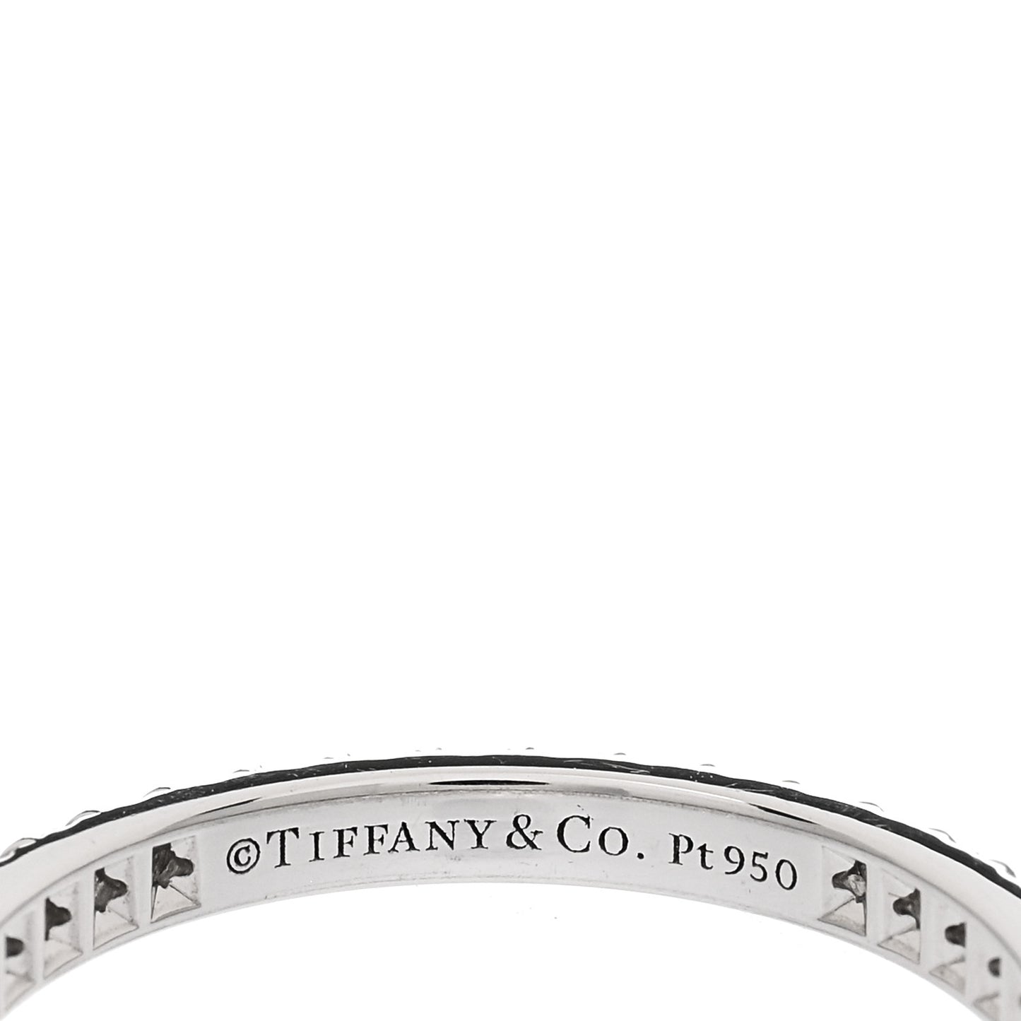 Platinum Diamond .34ctw Soleste Eternity Band Ring 51 5.75