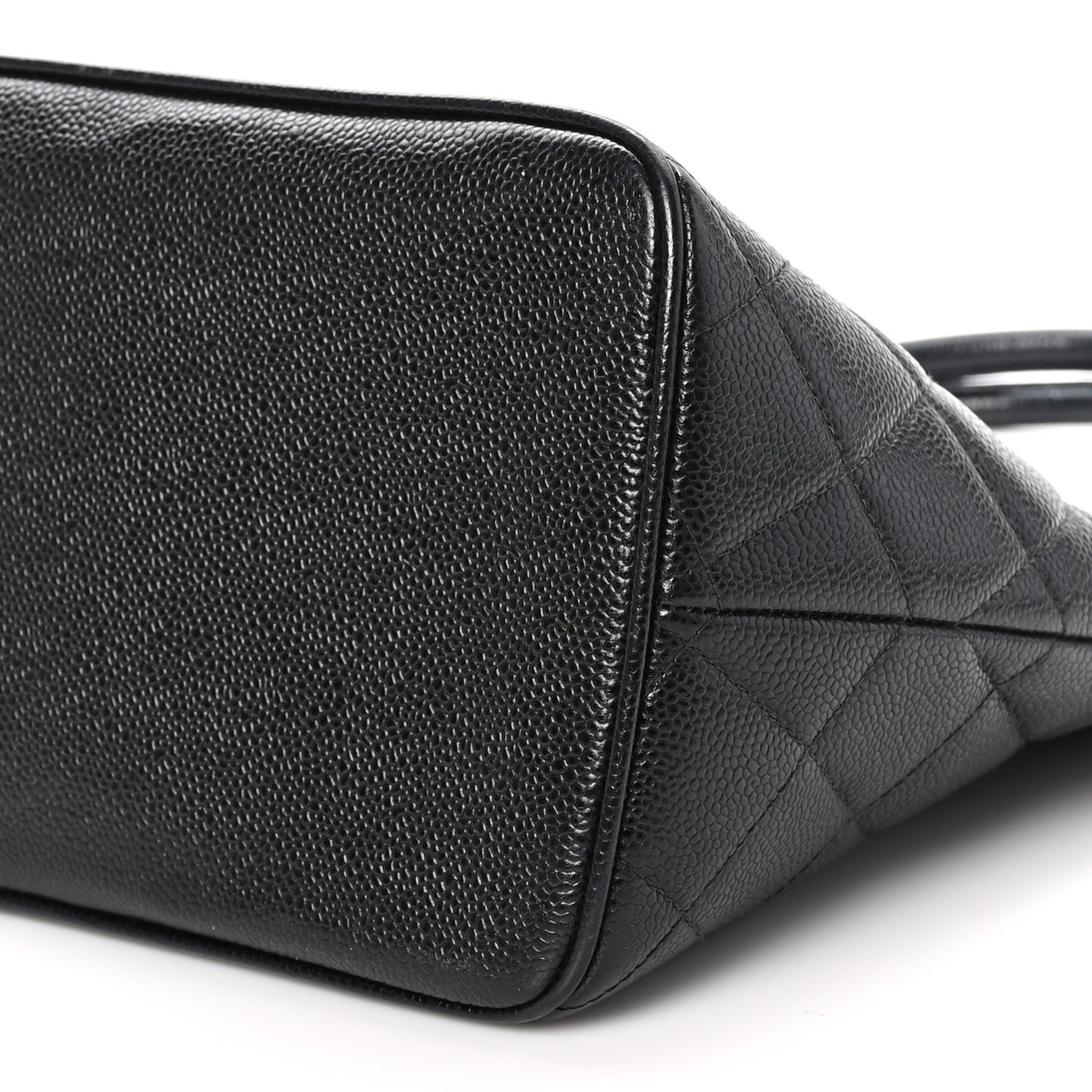 Caviar Quilted Medallion Tote Black