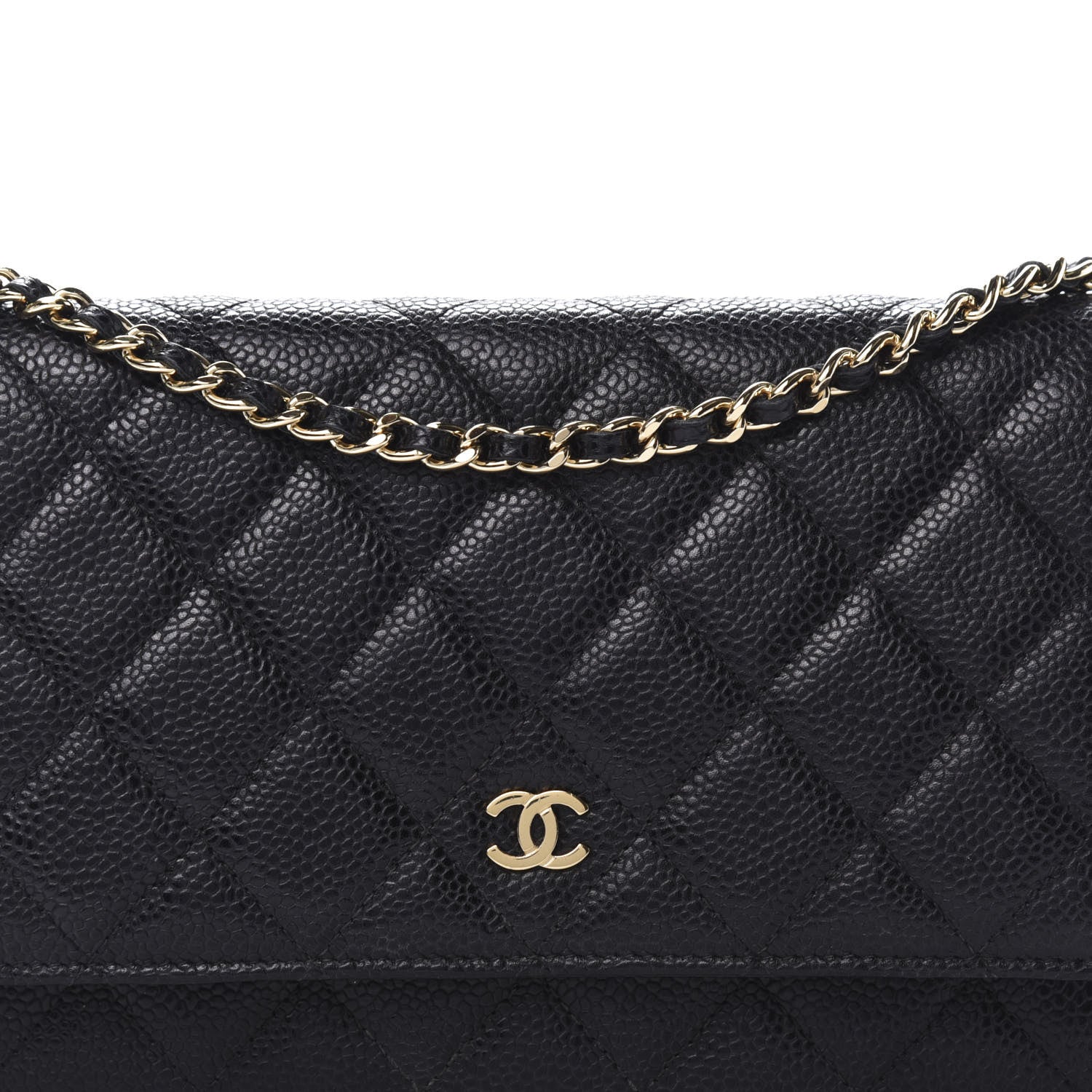 Chanel Caviar Quilted Wallet On Chain WOC Black 11 of 11