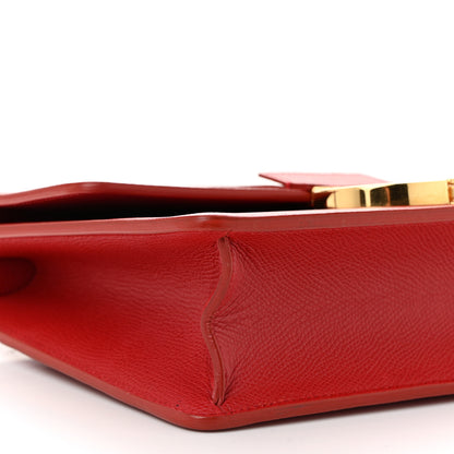 Christian Dior Grained Calfskin 30 Montaigne Flap Bag Red 9 of 11