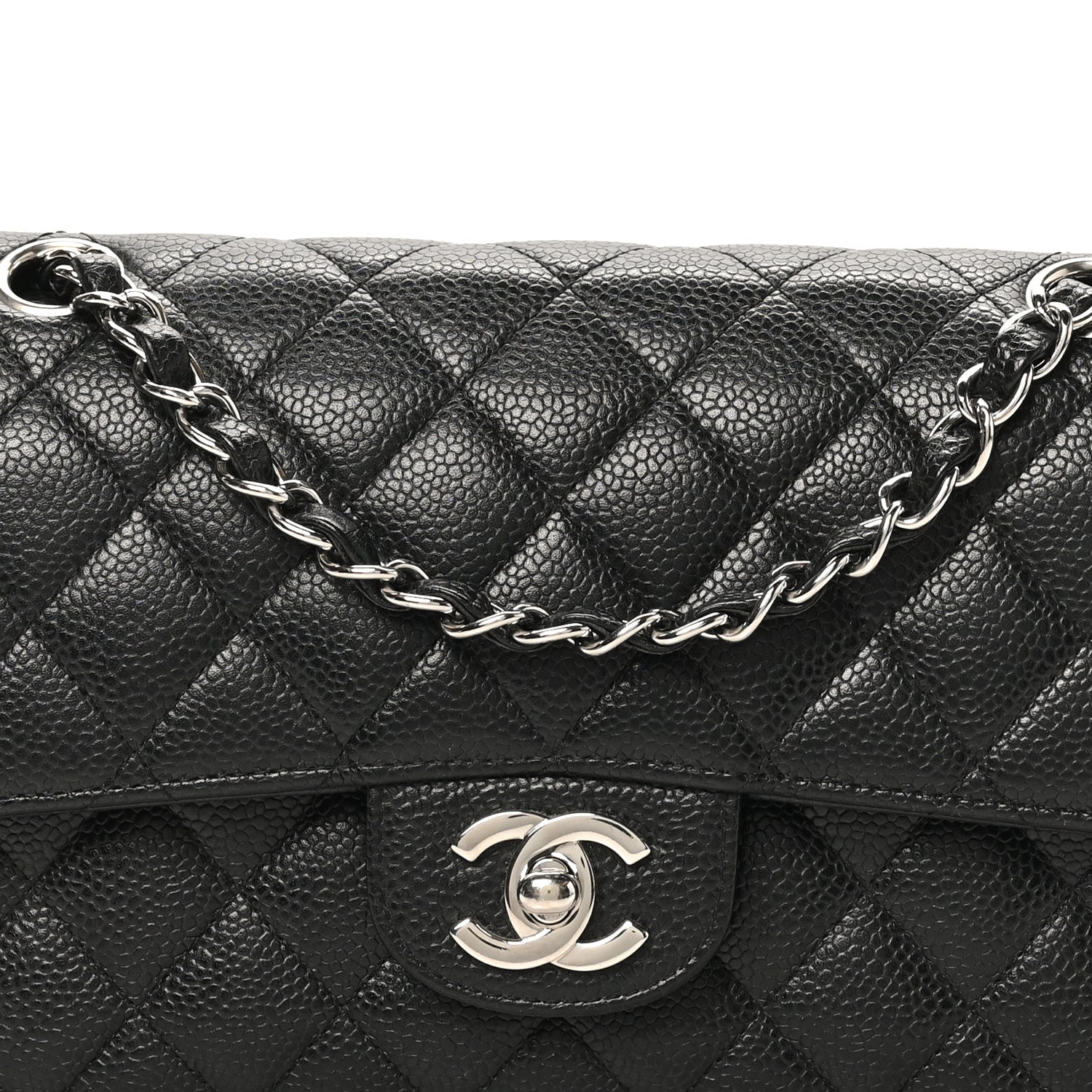 Chanel Caviar Quilted Small Double Flap Black 8 of 10