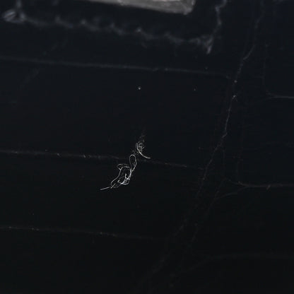 Hermes Shiny Porosus Crocodile Birkin 35 Black 11 of 17