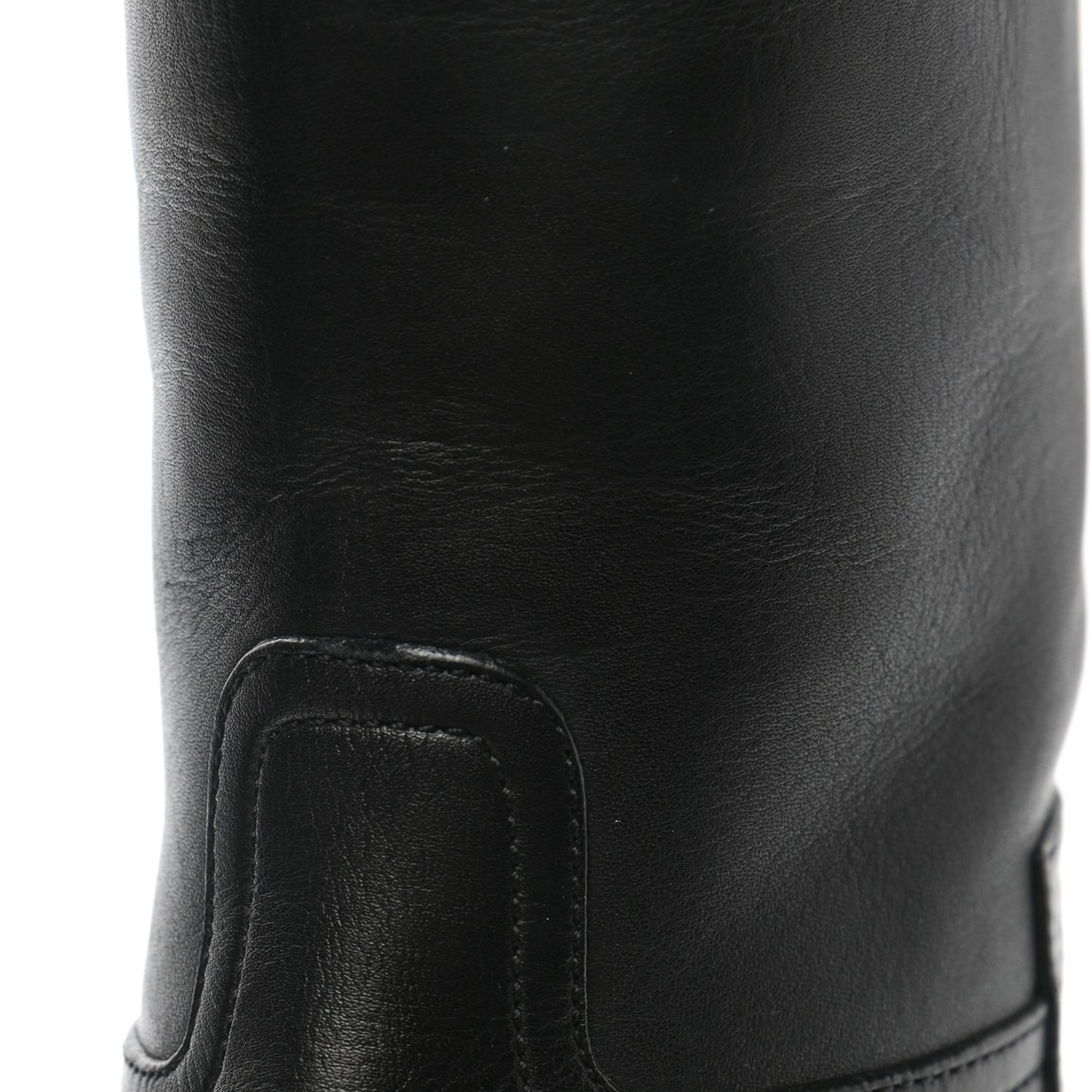 Calfskin Jeep Boots 36 Black