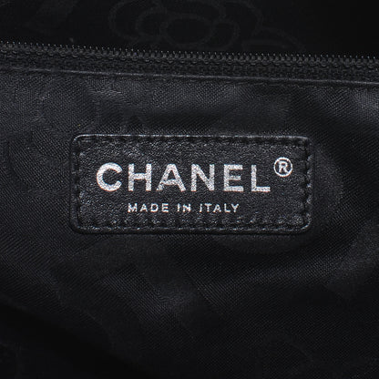 Chanel Lambskin Vertical Quilted Large Mademoiselle Tote Black 6 of 11