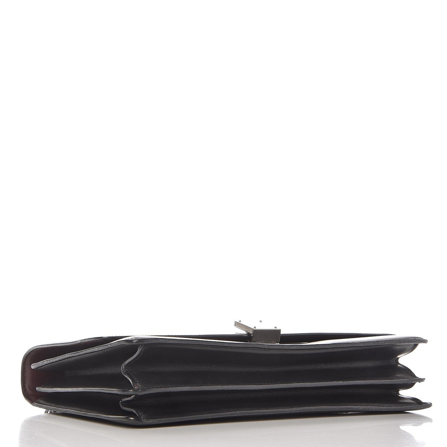 Smooth Calfskin Medium Case Chain Flap Black
