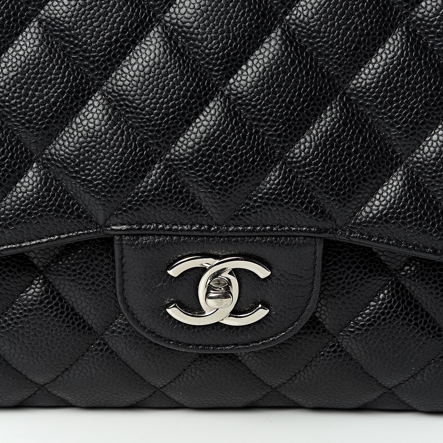 Chanel Caviar Quilted Jumbo Double Flap Black 8 of 11