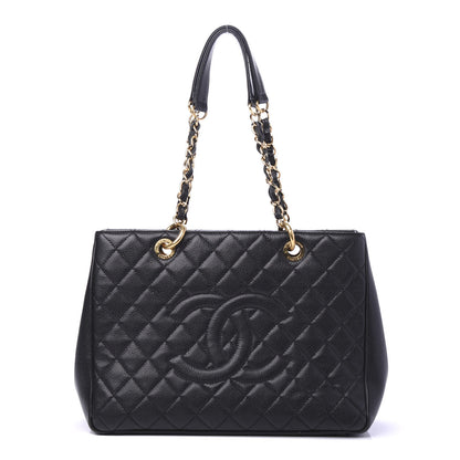 Chanel Caviar Quilted Grand Shopping Tote GST Black 1 of 10