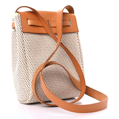 Hermes Toile Vache Calfskin Herbag TPM Natural 3 of 15