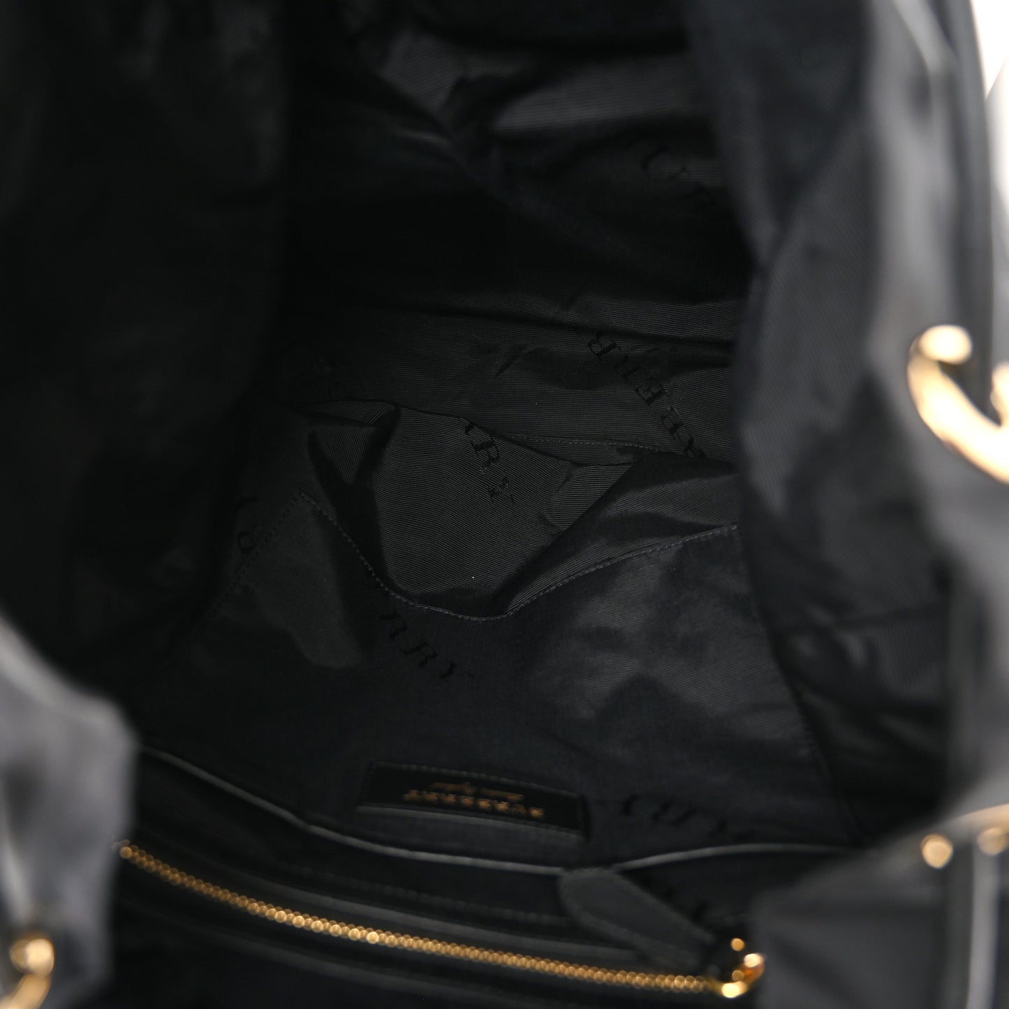 Nylon Medium Rucksack Backpack Black