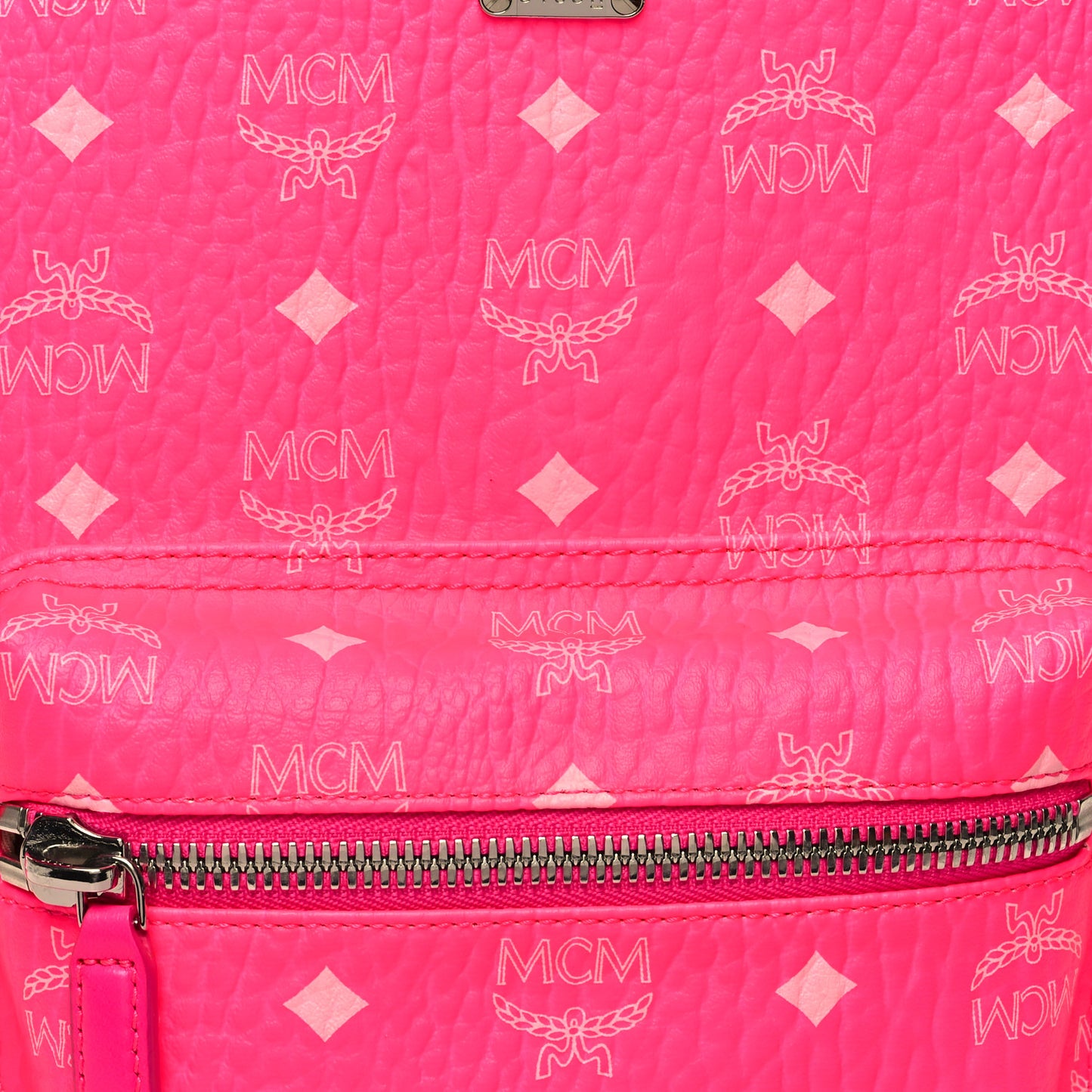 Visetos Small Side Stud Stark Backpack Neon Pink