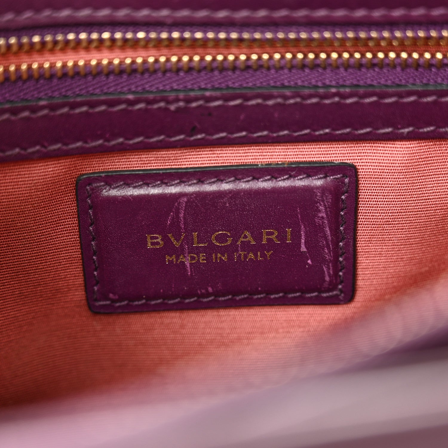 Bulgari Calfskin Serpenti Forever Shoulder Bag Plum 6 of 15