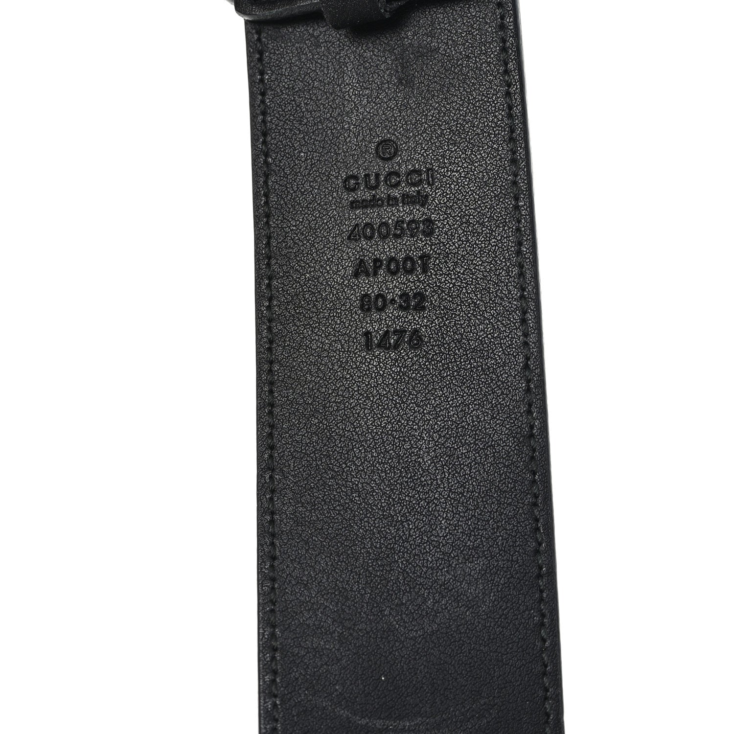 Gucci Calfskin Double G 40mm Belt 80 32 Black 3 of 4