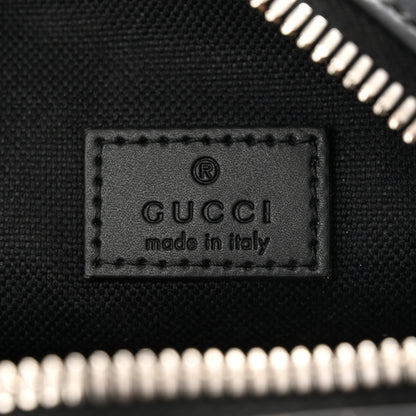 Gucci GG Supreme Monogram Appia Calfskin Web Messenger Bag Black Grey 6 of 11