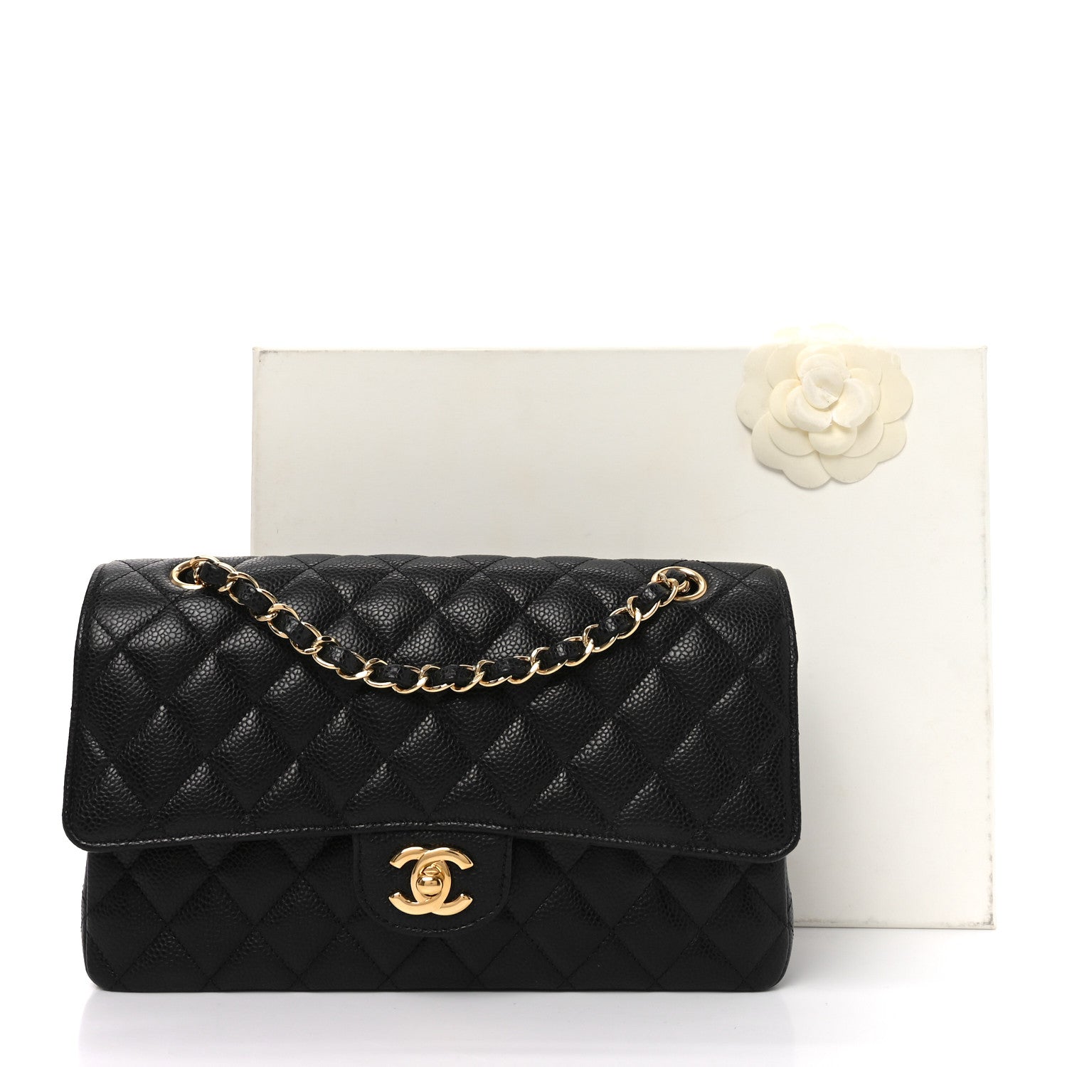 Chanel Caviar Quilted Medium Double Flap Black 11 of 11