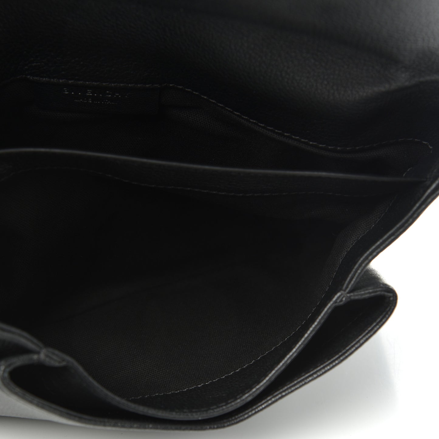 Sugar Goatskin Medium Antigona Envelope Clutch Black