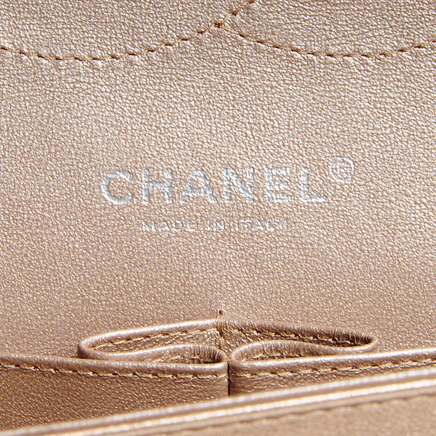 Chanel Metallic Lambskin Jumbo Double Flap Light Gold 7 of 8