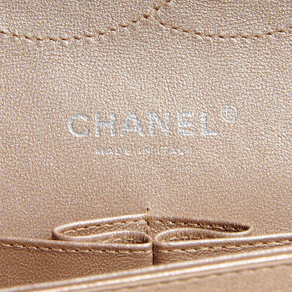 Chanel Metallic Lambskin Jumbo Double Flap Light Gold 7 of 8