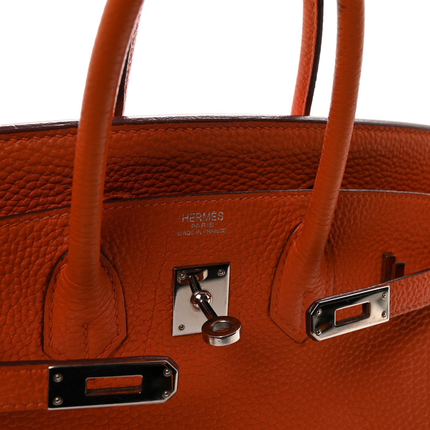 Hermes Togo Birkin 25 Orange 6 of 9