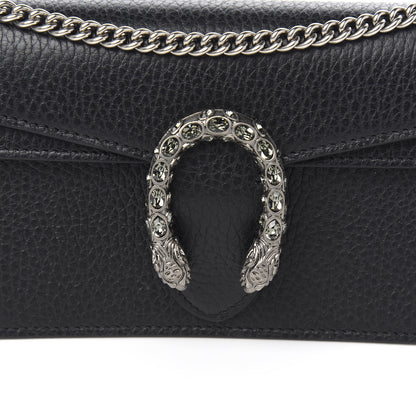 Gucci Calfskin Super Mini Dionysus Shoulder Bag Black 6 of 9