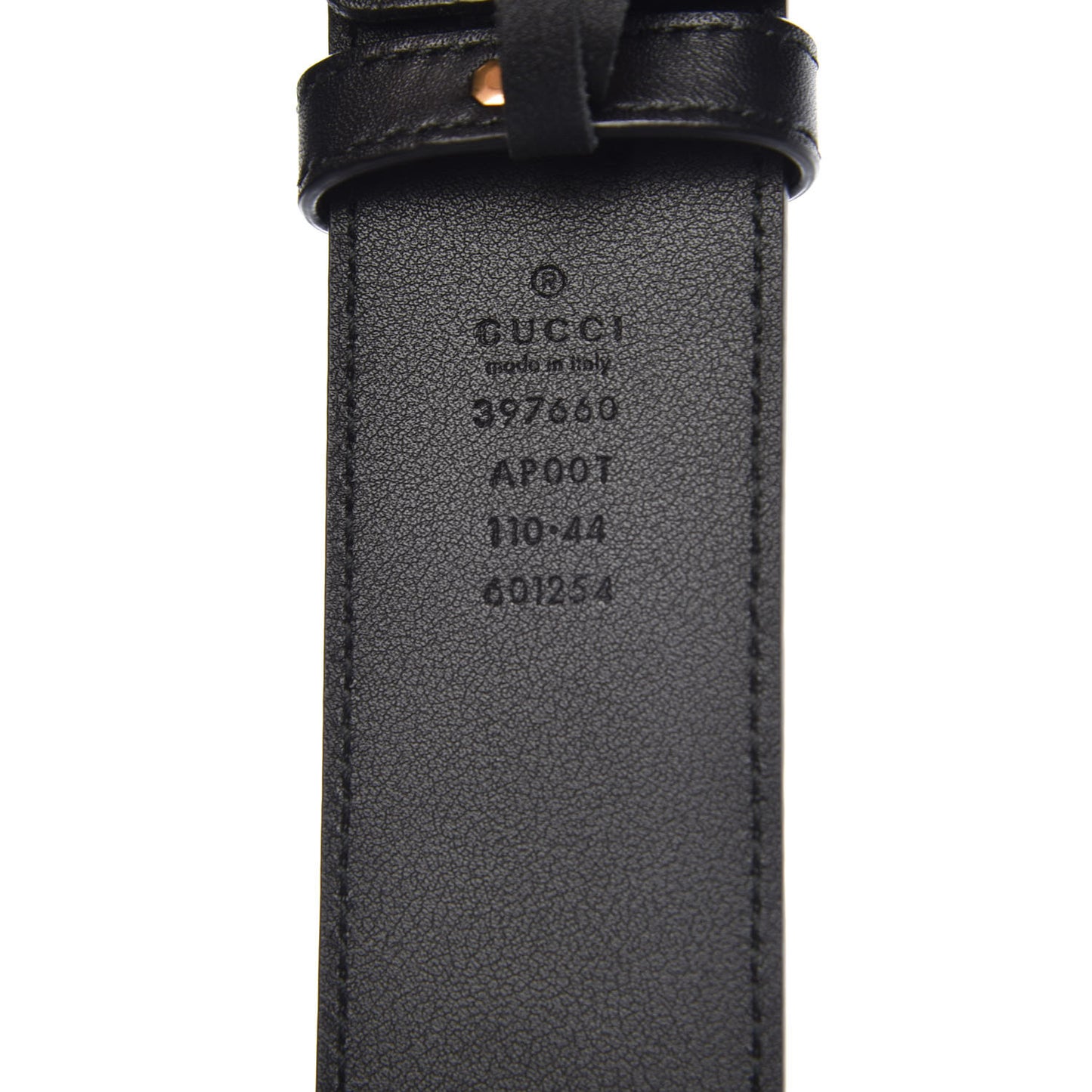 Moon Calfskin Double G 40mm Belt 110 44 Black