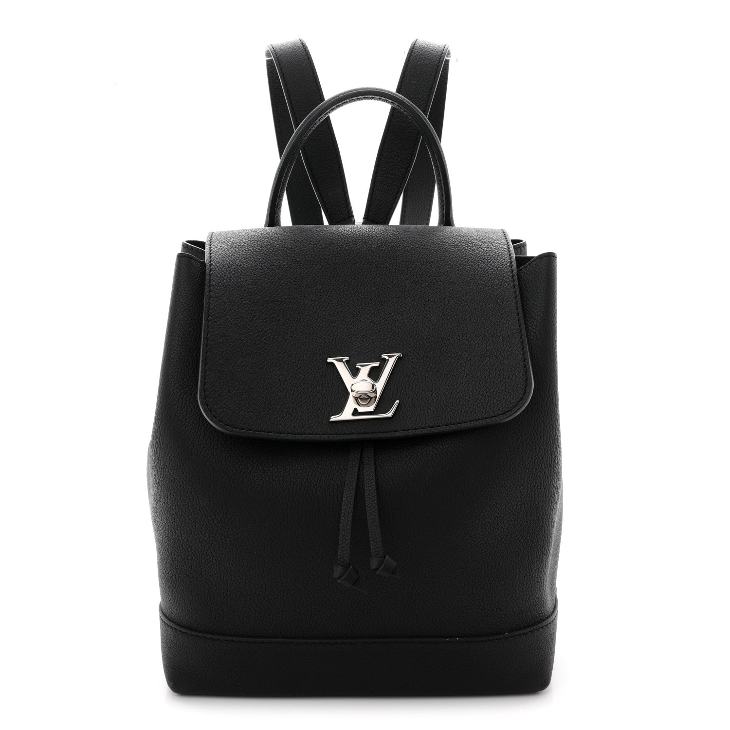 Louis Vuitton Calfskin Lockme Backpack Black 1 of 12