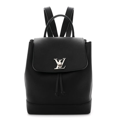 louis vuitton calfskin lockme backpack black Louis Vuitton Lockme Leather Backpack
