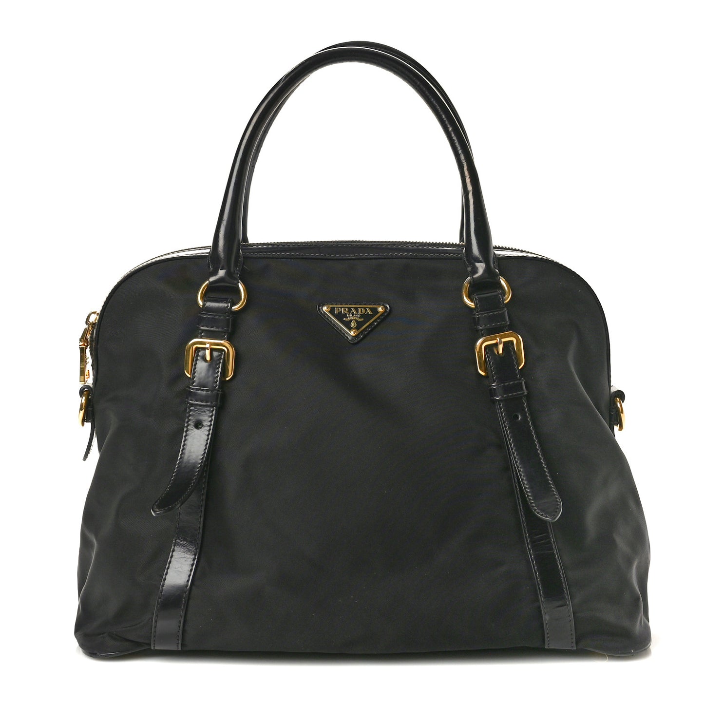 Tessuto Nylon Soft Calf Tote Black