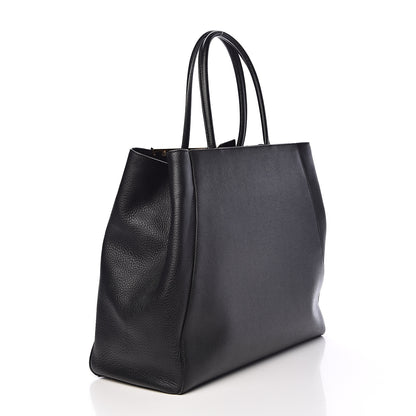 Fendi Vitello Elite Large 2Jours Tote Black 3 of 16