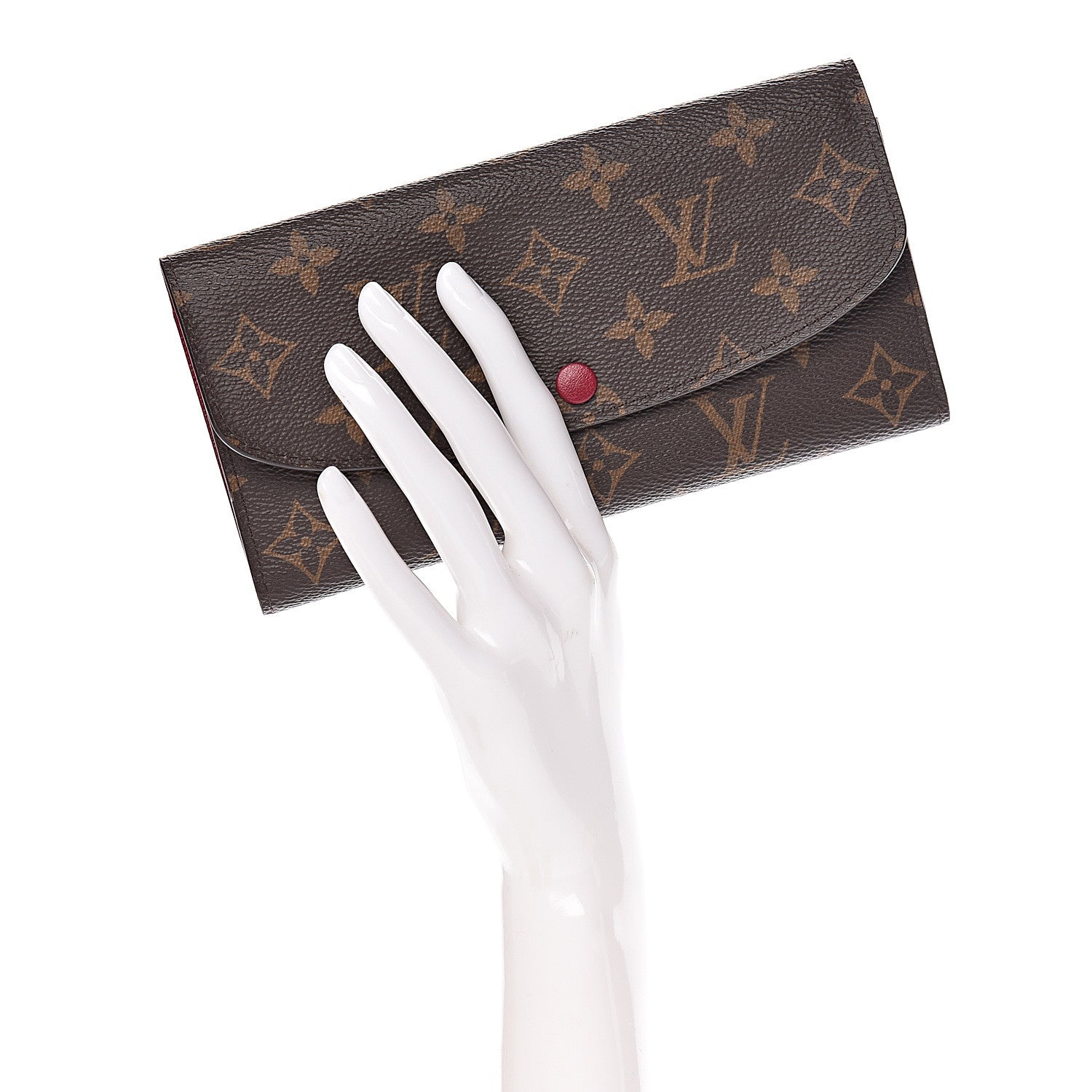Louis Vuitton Monogram Emilie Wallet Fuchsia 2 of 9