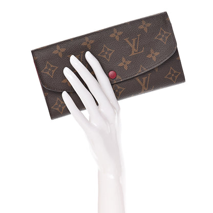 Louis Vuitton Monogram Emilie Wallet Fuchsia 2 of 9
