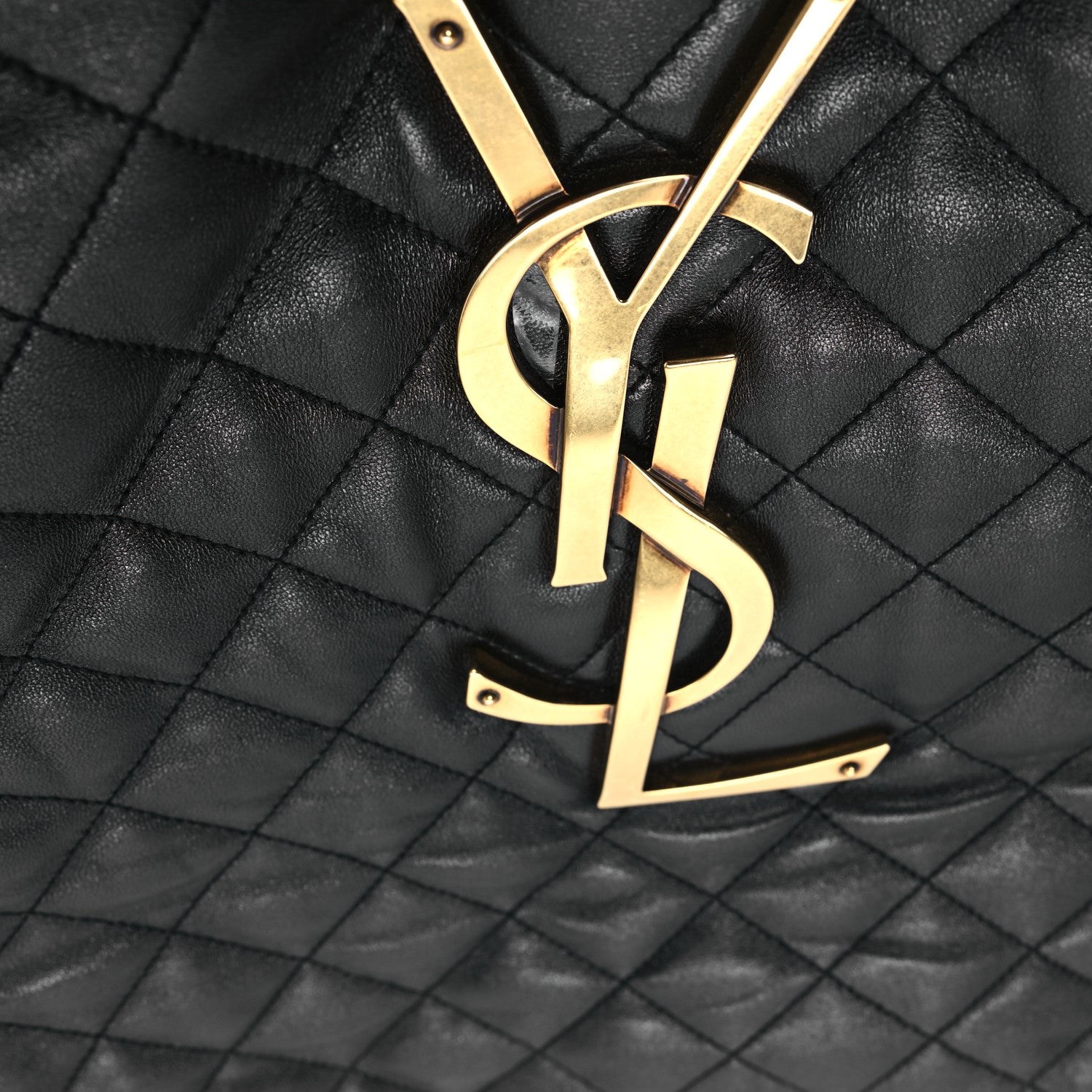 Saint Laurent Lambskin Quilted Maxi Icare Shopping Tote Black 13 of 13